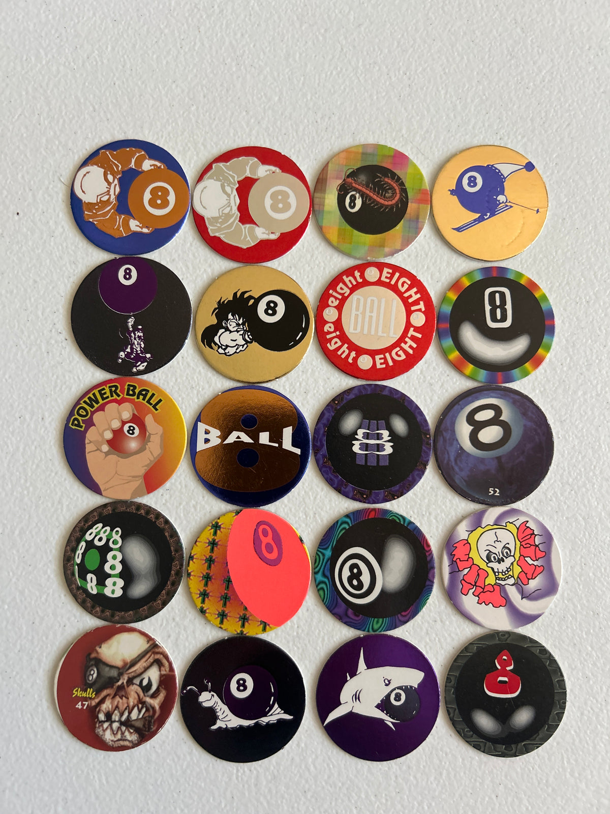 8 ball POGS set