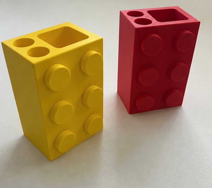 Lego tooth brush station