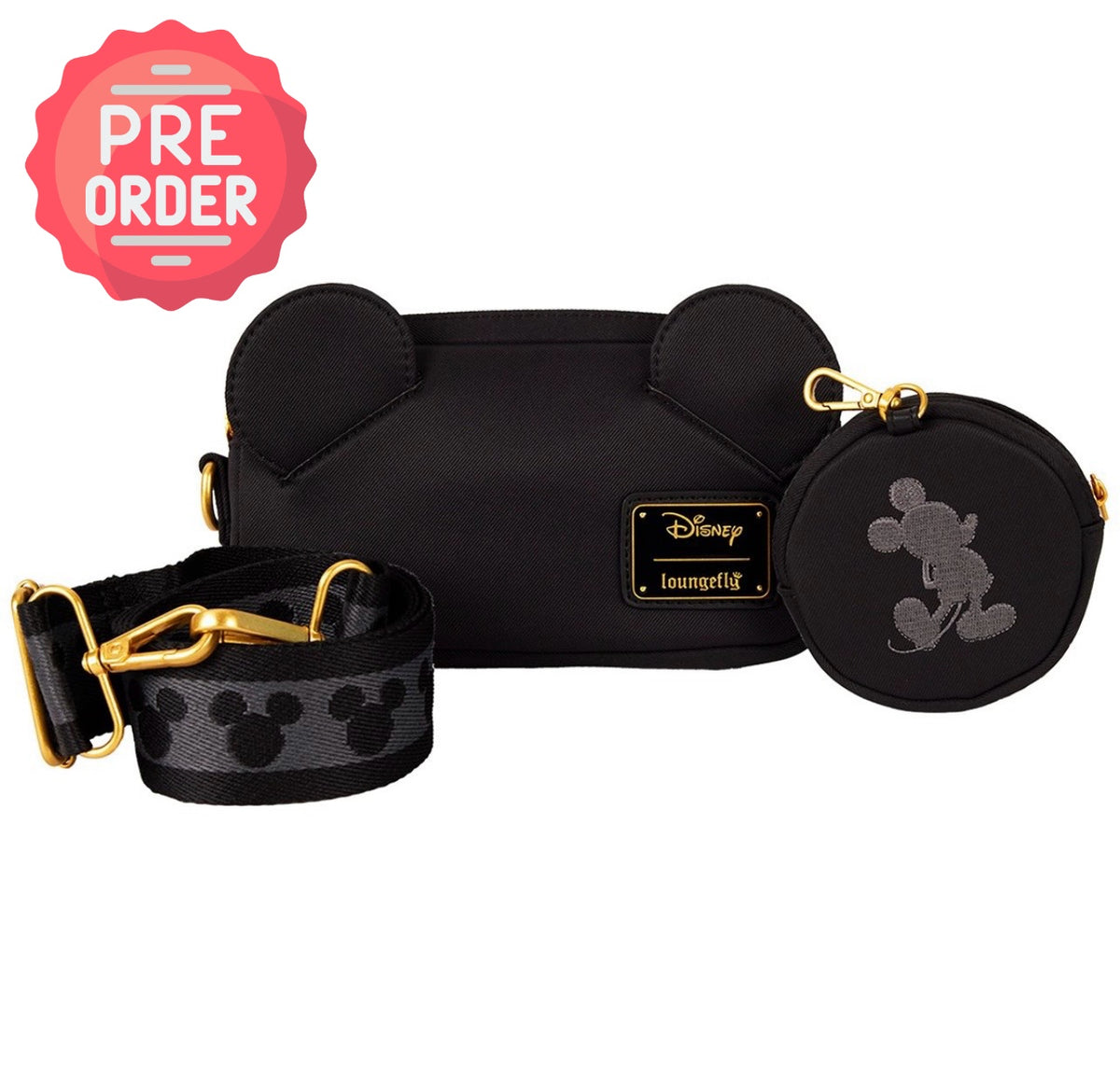 Loungefly - Mickey Mouse Ears Sling Bag