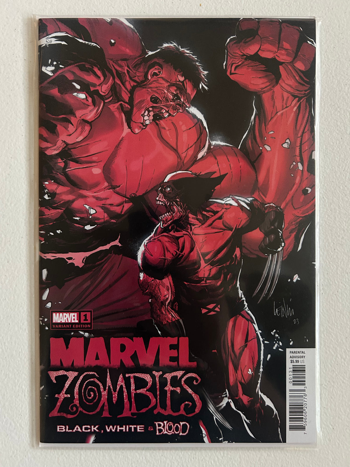 Marvel Zombies Black White Blood #1 Marvel Comics Yu Variant