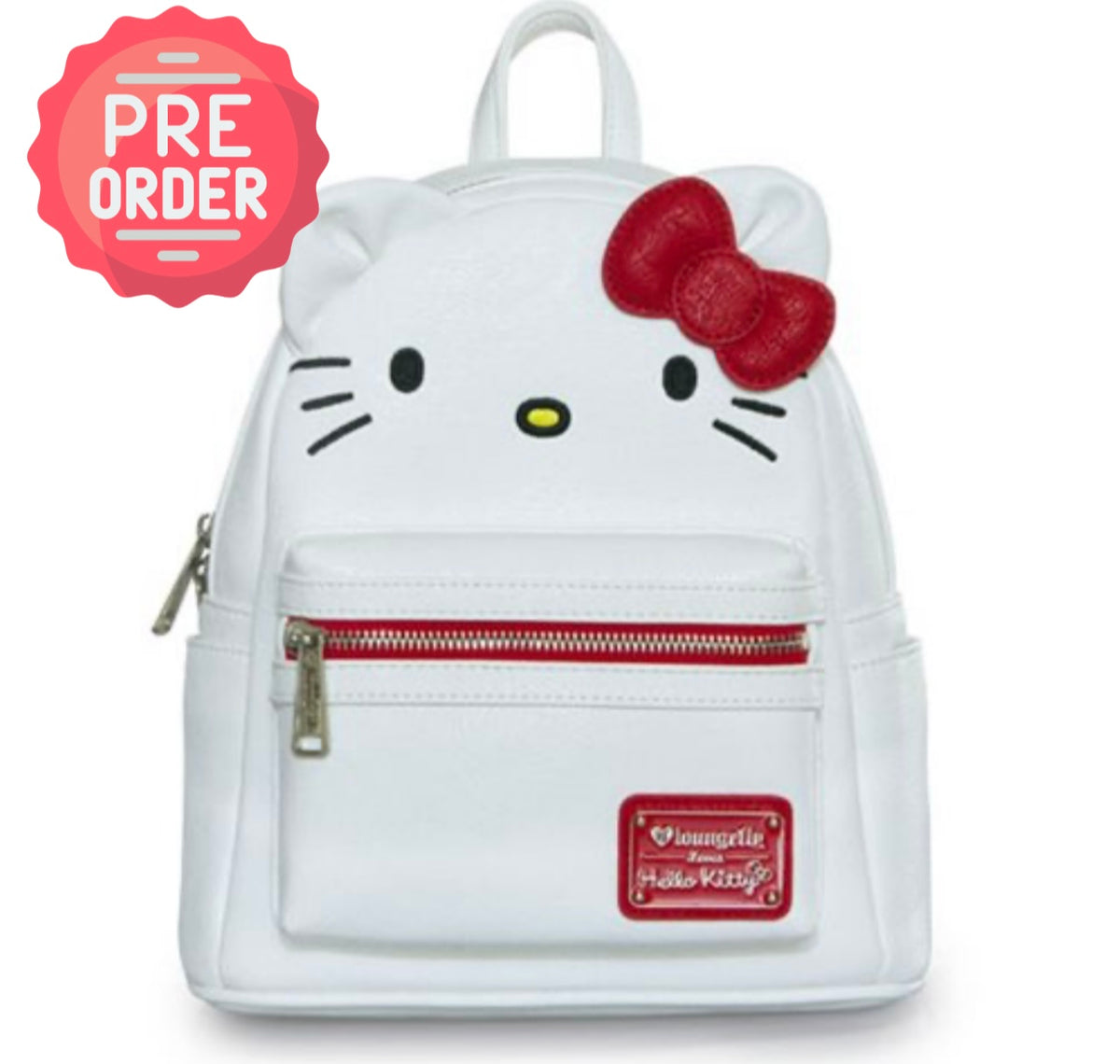 Loungefly Hello Kitty Big Face Faux-Leather Mini Backpack