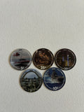 Military stamps POGS set