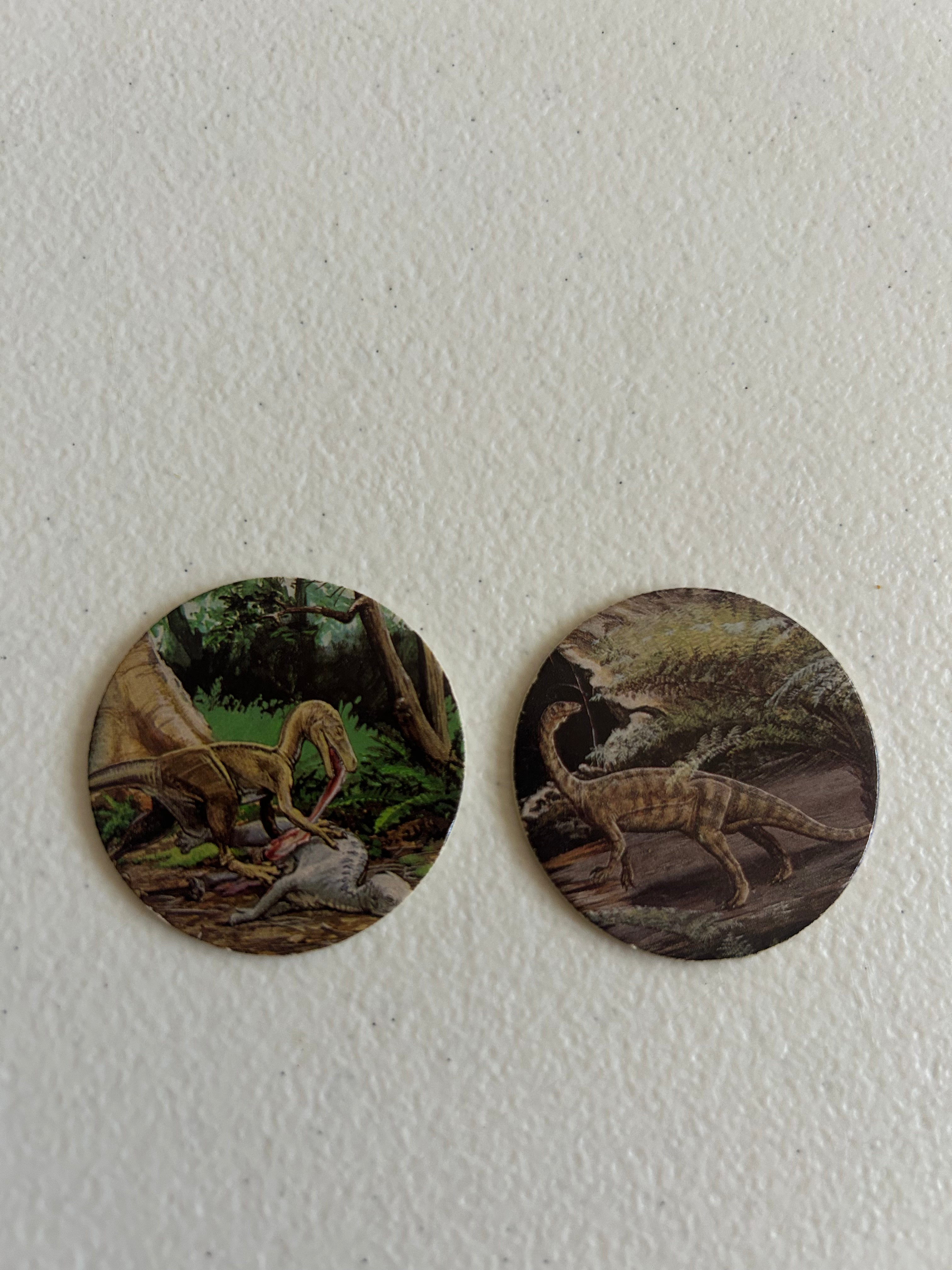 Dinosaur POGS set
